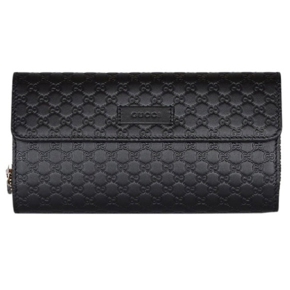 GUCCI Leather Microguccissima Continental Wallet
